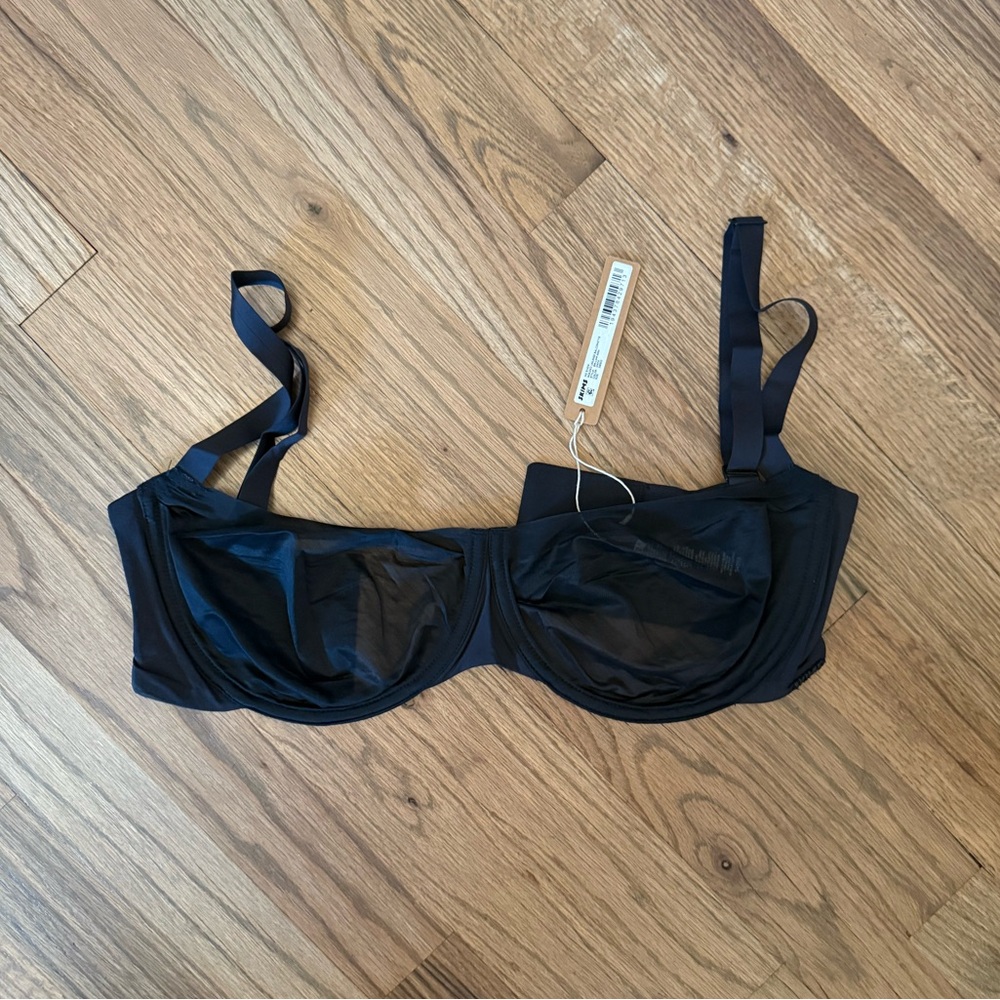 Unlined balconette bra